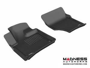 Audi Q7 Floor Mats (Set of 2) - Front - Black by 3D MAXpider (2007-2015)